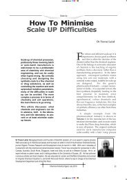 Minimisation of Scale-up Difficulties - HEL