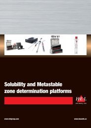 Solubility and Metastable zone determination platforms - HEL