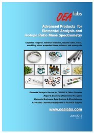 OEA Labs Catalogue - OEA Labs Ltd