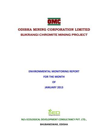 January 2013 - Orissa Mining Corporation