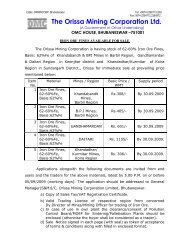 The Orissa Mining Corporation Ltd.