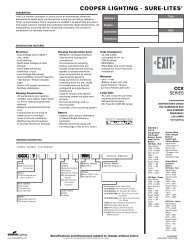 Download Cutsheet - Specified Lighting Systems