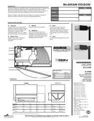 Download Cutsheet - Specified Lighting Systems