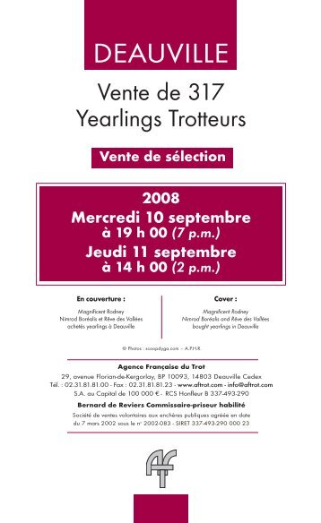 Catalogue PDF - Arqana Trot
