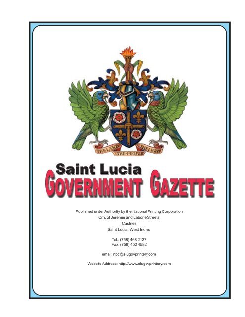 gazette 8th November, 2004.pmd - National Printing Corporation