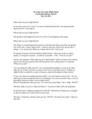 Graduation Speech for Class of 2011 (pdf, 66.23KB) - St. Louis ...