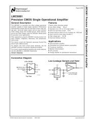 LMC6081 Precision CMOS Single Operational Amplifier
