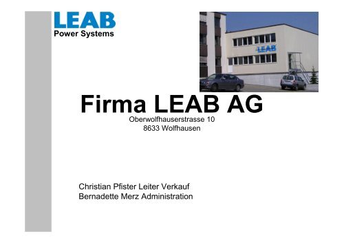 Power Systems Was macht die Firma LEAB AG