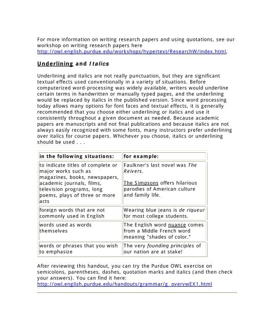 Brief Overview of Punctuation: Semicolon, Colon,Parenthesis, Dash ...