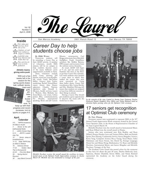 Career Day to help students choose jobs San Marcos Academy