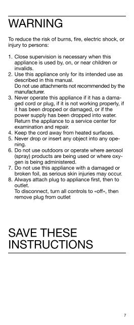 cruZer3 - Braun Consumer Service spare parts use instructions ...