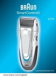 SmartControl3 - Braun Consumer Service spare parts use ...