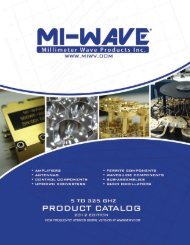 Millimeter Wave Catalog