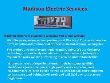 Madison Electric Services