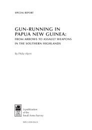 Gun-running in papua new guinea - Small Arms Survey