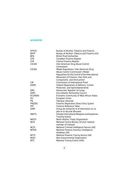 The Scope and Implications of a Tracing Mechanism for Small Arms ...