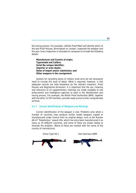The Scope and Implications of a Tracing Mechanism for Small Arms ...