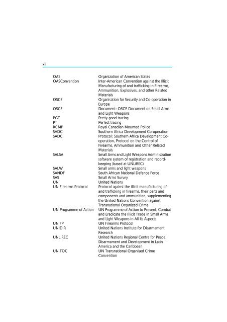 The Scope and Implications of a Tracing Mechanism for Small Arms ...