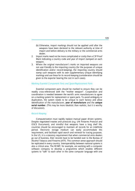 The Scope and Implications of a Tracing Mechanism for Small Arms ...