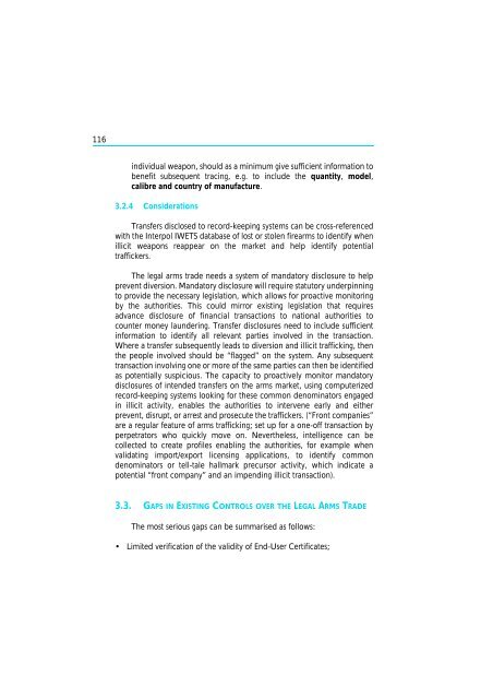 The Scope and Implications of a Tracing Mechanism for Small Arms ...