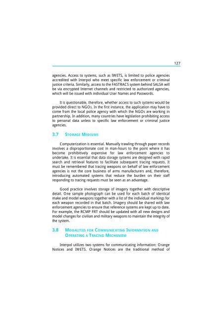 The Scope and Implications of a Tracing Mechanism for Small Arms ...