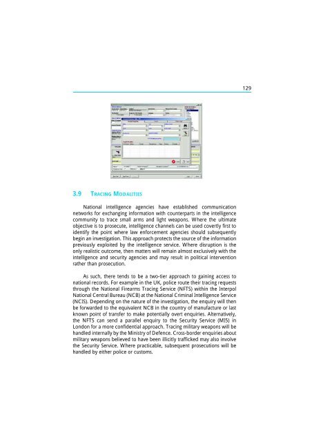 The Scope and Implications of a Tracing Mechanism for Small Arms ...