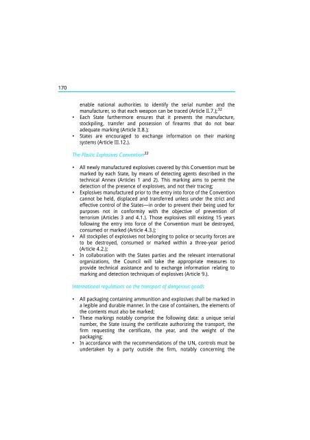 The Scope and Implications of a Tracing Mechanism for Small Arms ...