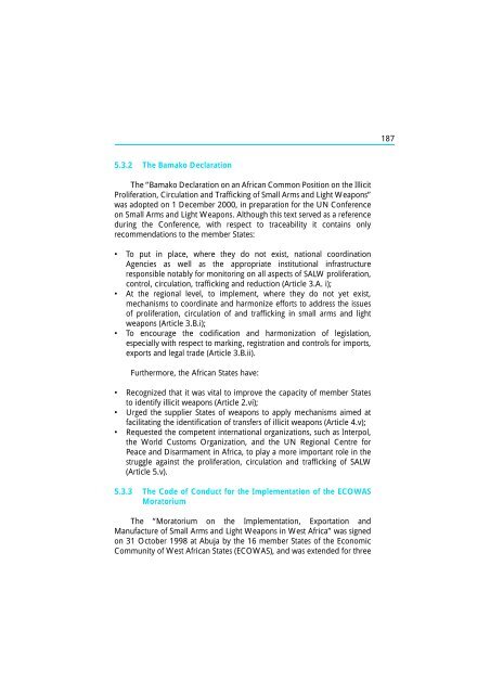 The Scope and Implications of a Tracing Mechanism for Small Arms ...