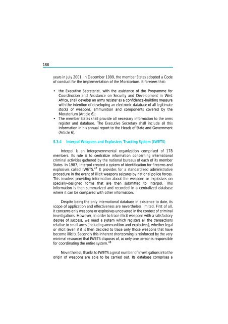 The Scope and Implications of a Tracing Mechanism for Small Arms ...