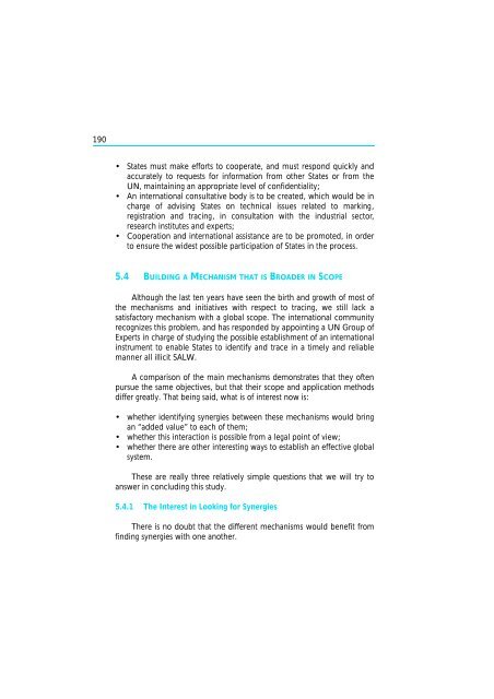 The Scope and Implications of a Tracing Mechanism for Small Arms ...