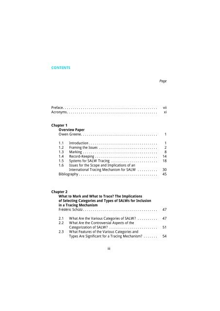 The Scope and Implications of a Tracing Mechanism for Small Arms ...