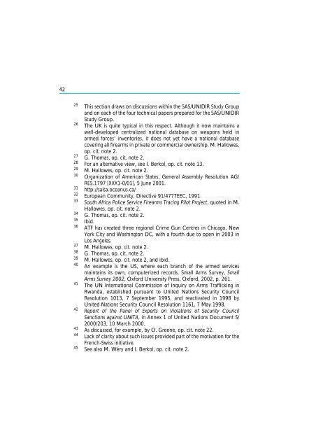 The Scope and Implications of a Tracing Mechanism for Small Arms ...