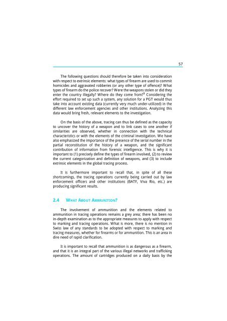 The Scope and Implications of a Tracing Mechanism for Small Arms ...