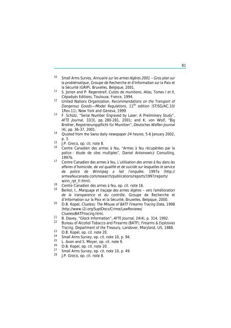 The Scope and Implications of a Tracing Mechanism for Small Arms ...