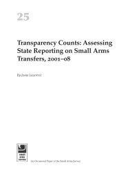 Transparency Counts - Small Arms Survey