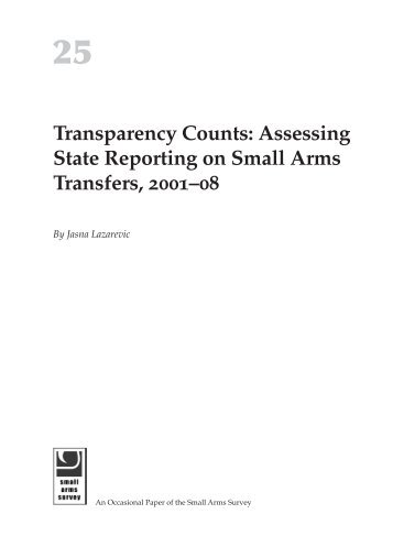 Transparency Counts - Small Arms Survey