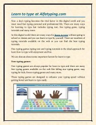 Learn to type at Alfatyping.com