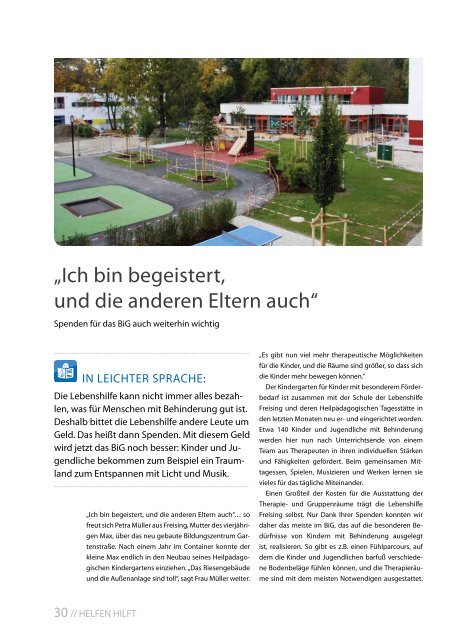 2013 Januar / Lebenshilfe Freising / Tausendfüßler-Magazin