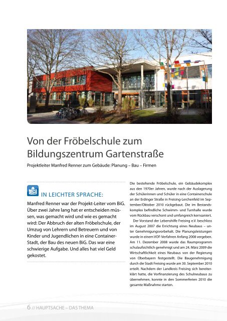 2013 Januar / Lebenshilfe Freising / Tausendfüßler-Magazin