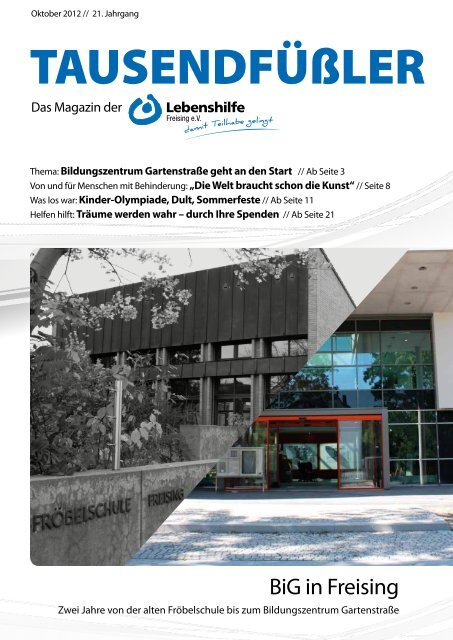 2012 Oktober / Lebenshilfe Freising / Tausendfüßler-Magazin