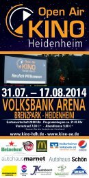 Open Air Kino Heidenheim - Volksbank Arena im Brenzpark 