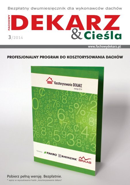 Fachowy Dekarz & Cieśla 3/2014