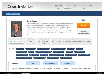 CoachMarket - Ann Parks