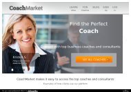 CoachMarket - Find the Perfect Coach