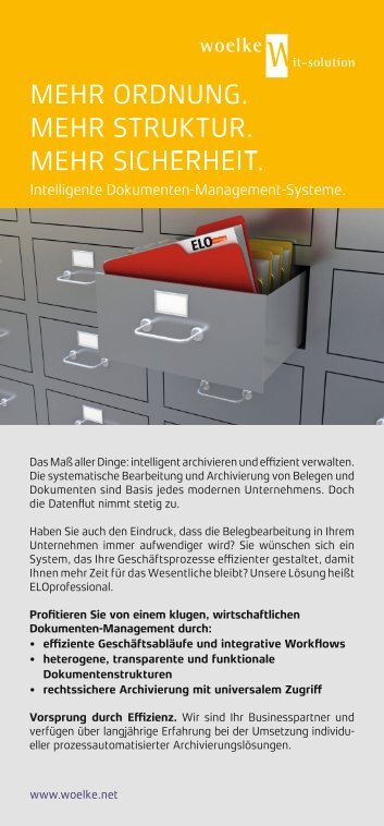 Flyer Dokumenten-Management-System