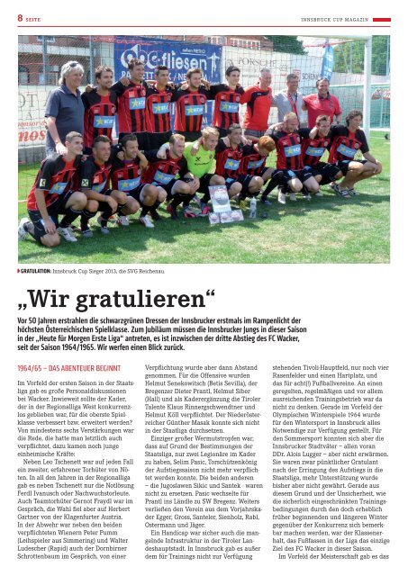 planetwin365 Innsbruck Cup 2014 Magazin