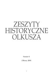 Zeszyty Historyczne Olkusza Numer 6 Olkusz, 2008