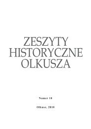 Zeszyty Historyczne Olkusza Numer 10 Olkusz, 2010