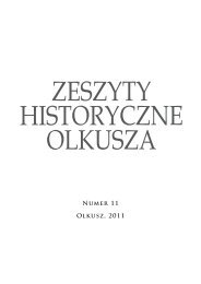 Zeszyty Historyczne Olkusza Numer 11 Olkusz, 2011