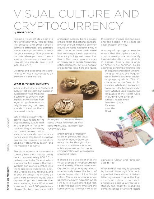Crypto Biz Magazine—July, 2014/Issue.02